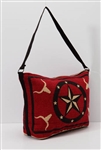 Tote Bag, Red w/Longhorn & Star